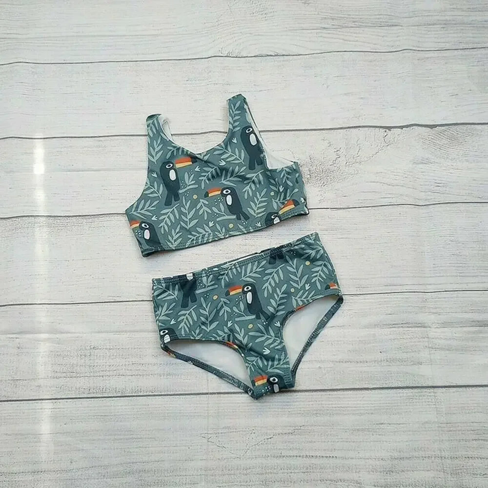 3/4 Winter Water Factory x Pearl Street Swim Toucan Bikini